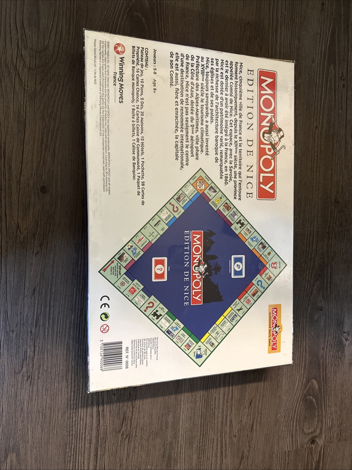 Monopoly “NICE” FRENCH Edition De Nice 2001 Game France NEW FACTORY SEALED!