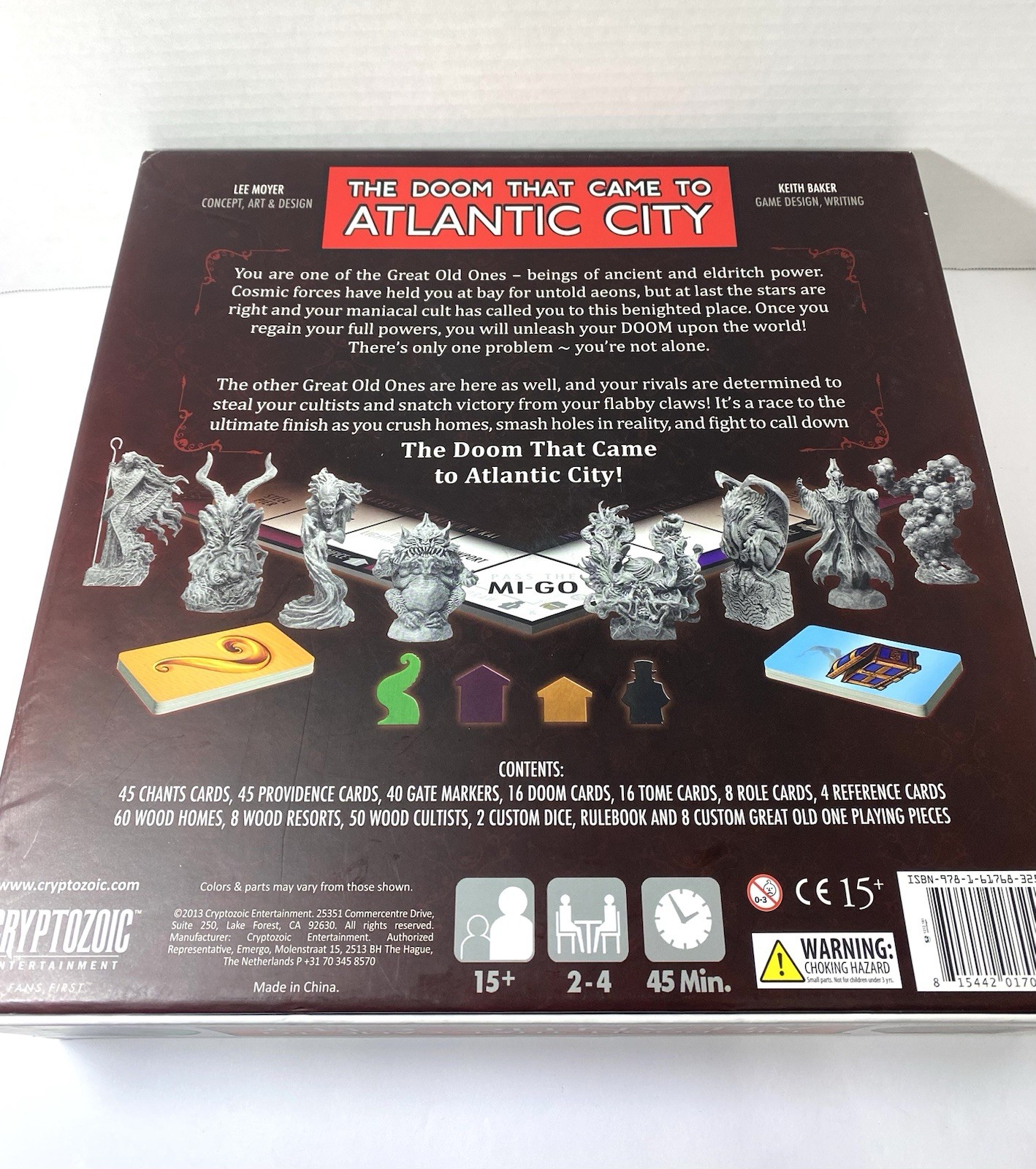 Cryptozoic Boardgame The Doom That Came to Atlantic City 100% Complete Lovecraft