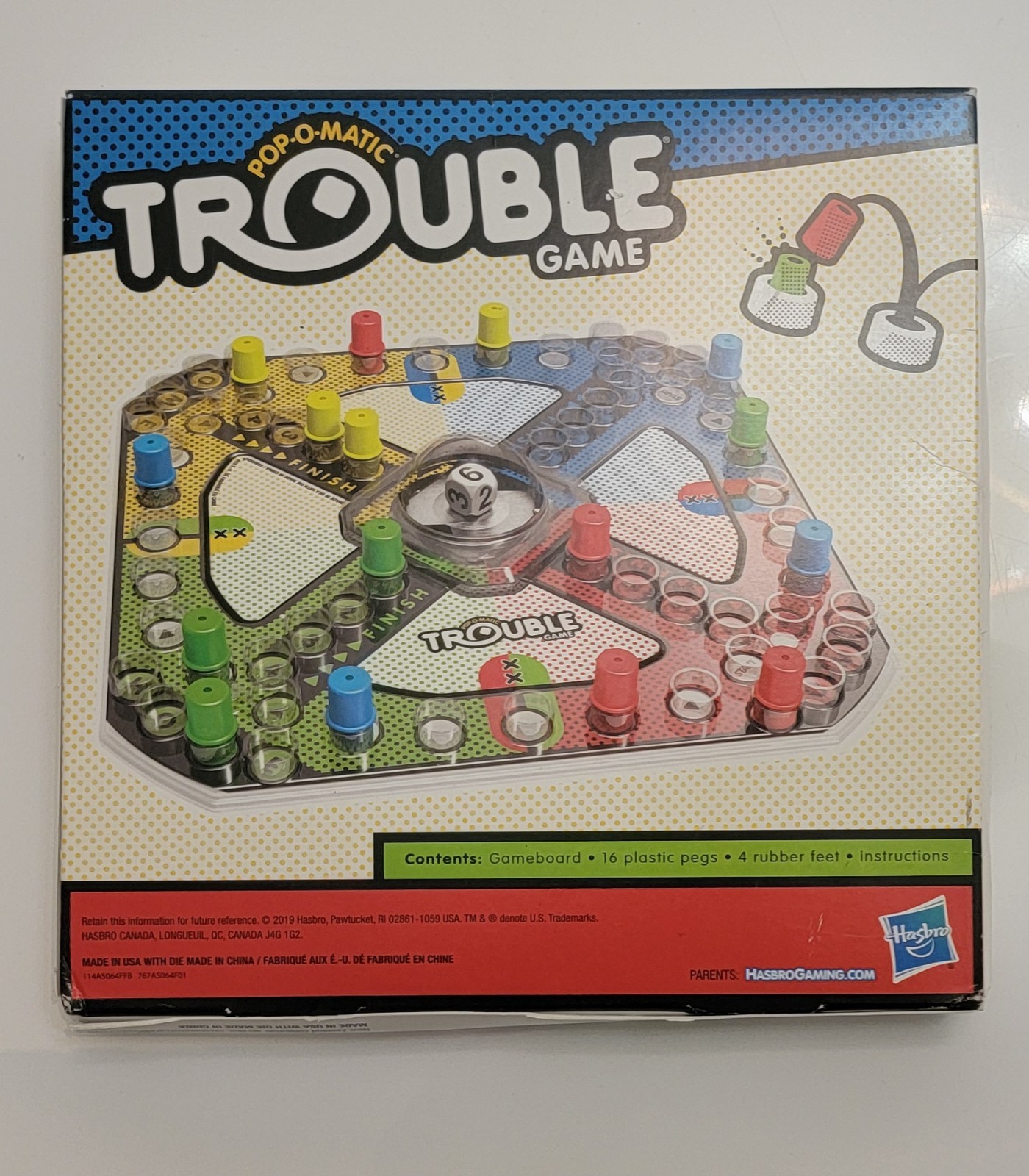 Gaming Trouble Board Game for Kids Ages 5 and up 2-4 Players