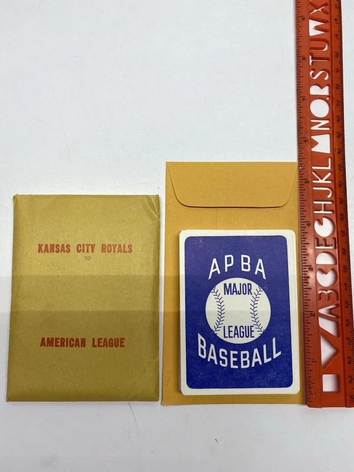 2017 APBA Baseball Printed Storage Envelopes with Stats and Logo