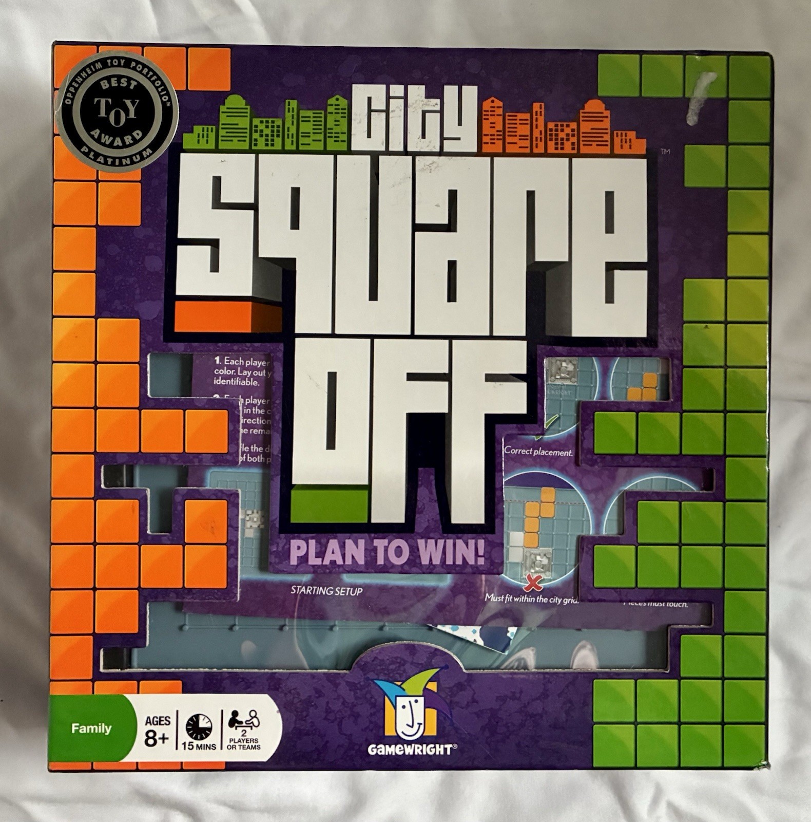 City Square Off Board Game Gamewright Complete With Registration Card