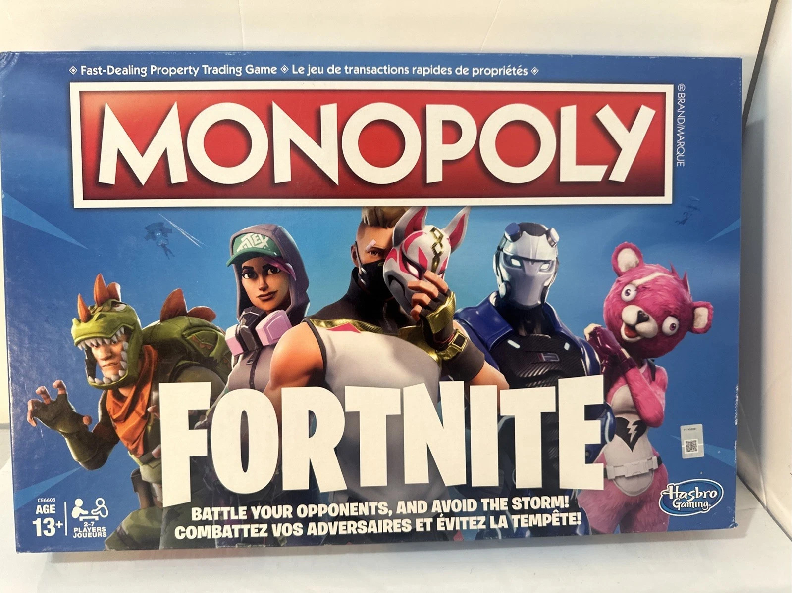 Hasbro Monopoly Fortnite Edition Board Game 2018 100% Complete Open Box Ex