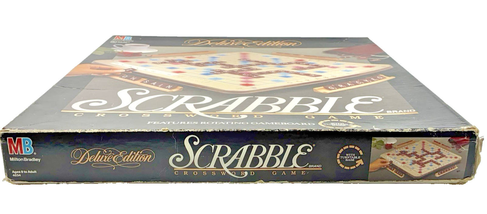 Scrabble Deluxe Edition Vintage 1989 Milton Bradley Board Game Complete