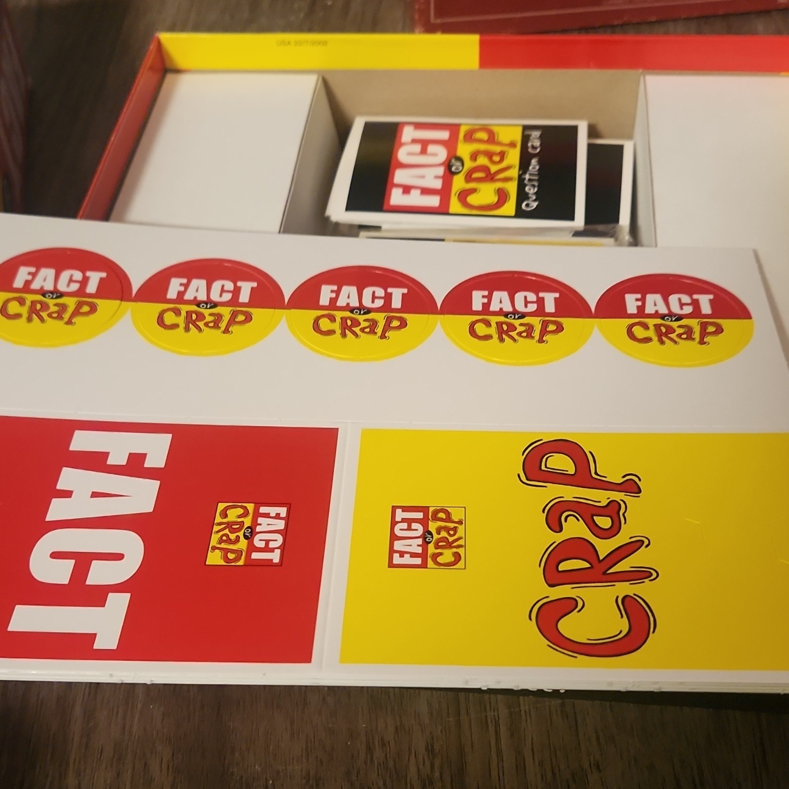 University Games Fact or Crap Party Trivia Board Game, Complete, Timer, Ages 12+