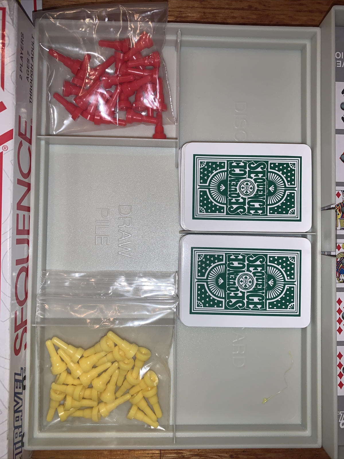 Sequence Travel Version Game of Strategy 1994 Jax Ltd.