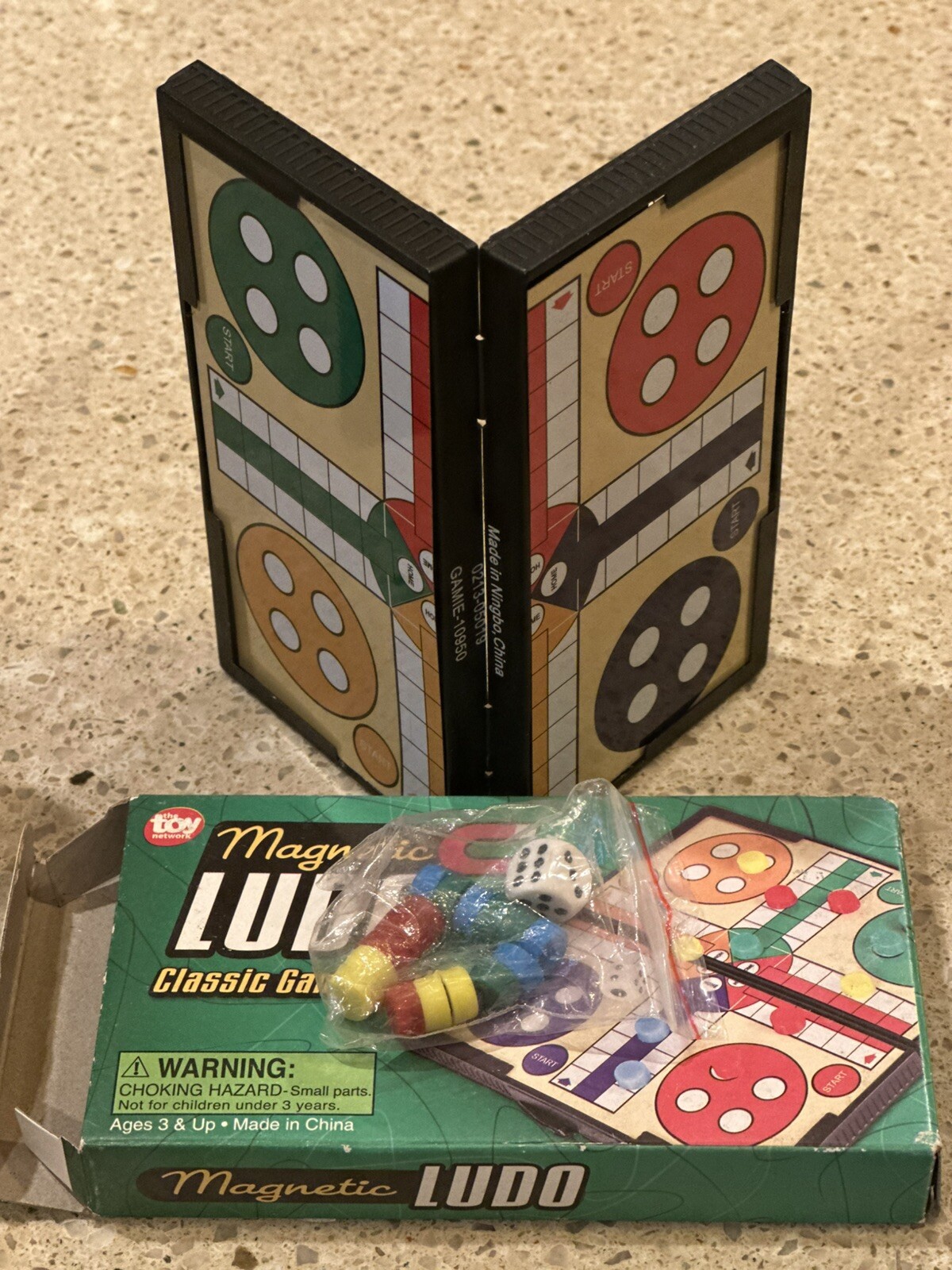 The Toy Network Magnetic Mini Games Travel Games/Backgammon/Racer/Ludo/Solitaire