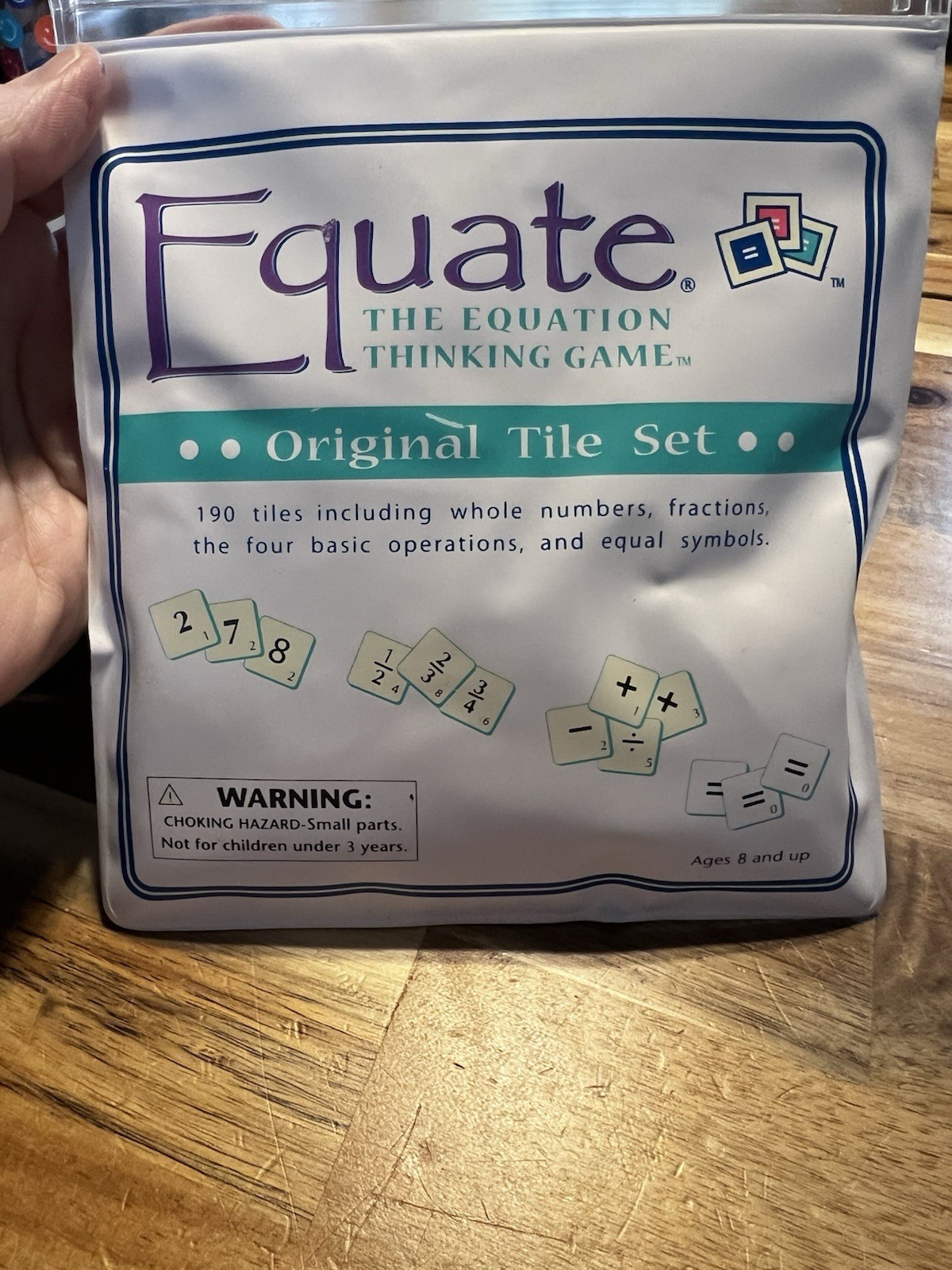 Equate Math Board Game plus Junior Set 1996 Educational Numbers School
