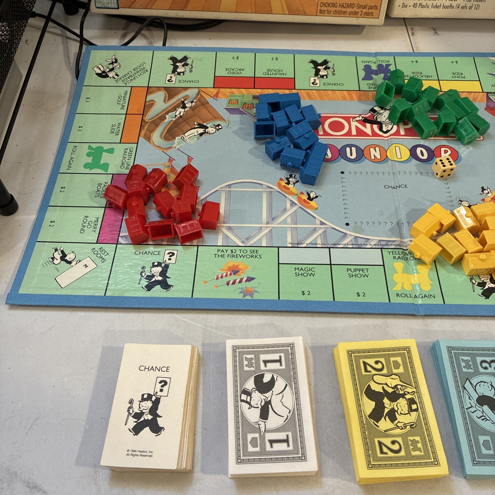 Monopoly Junior 1991 Board Game Parker Brothers Vintage Kids Game Ages 5 to 8