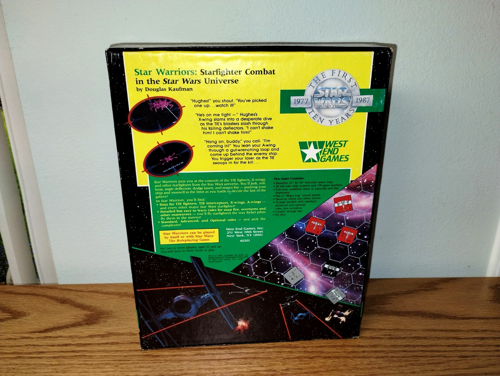 Star Wars 1987 STAR WARRIORS Unpunched West End Games RPG Game in Box UNUSED
