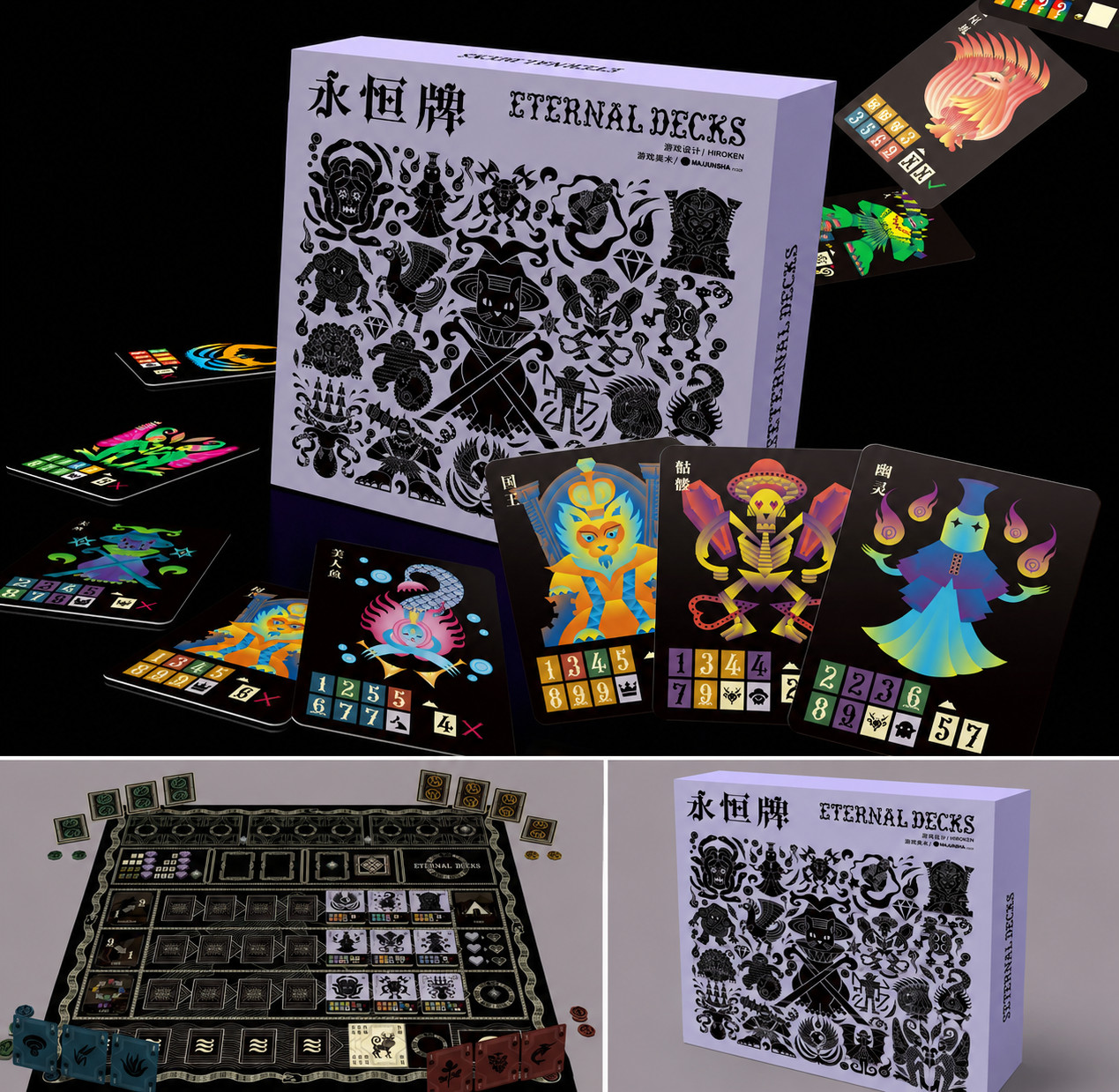 ETERNAL DECKS Chinese ver. 1-4 players 30 mins co-operative Board Game Card New