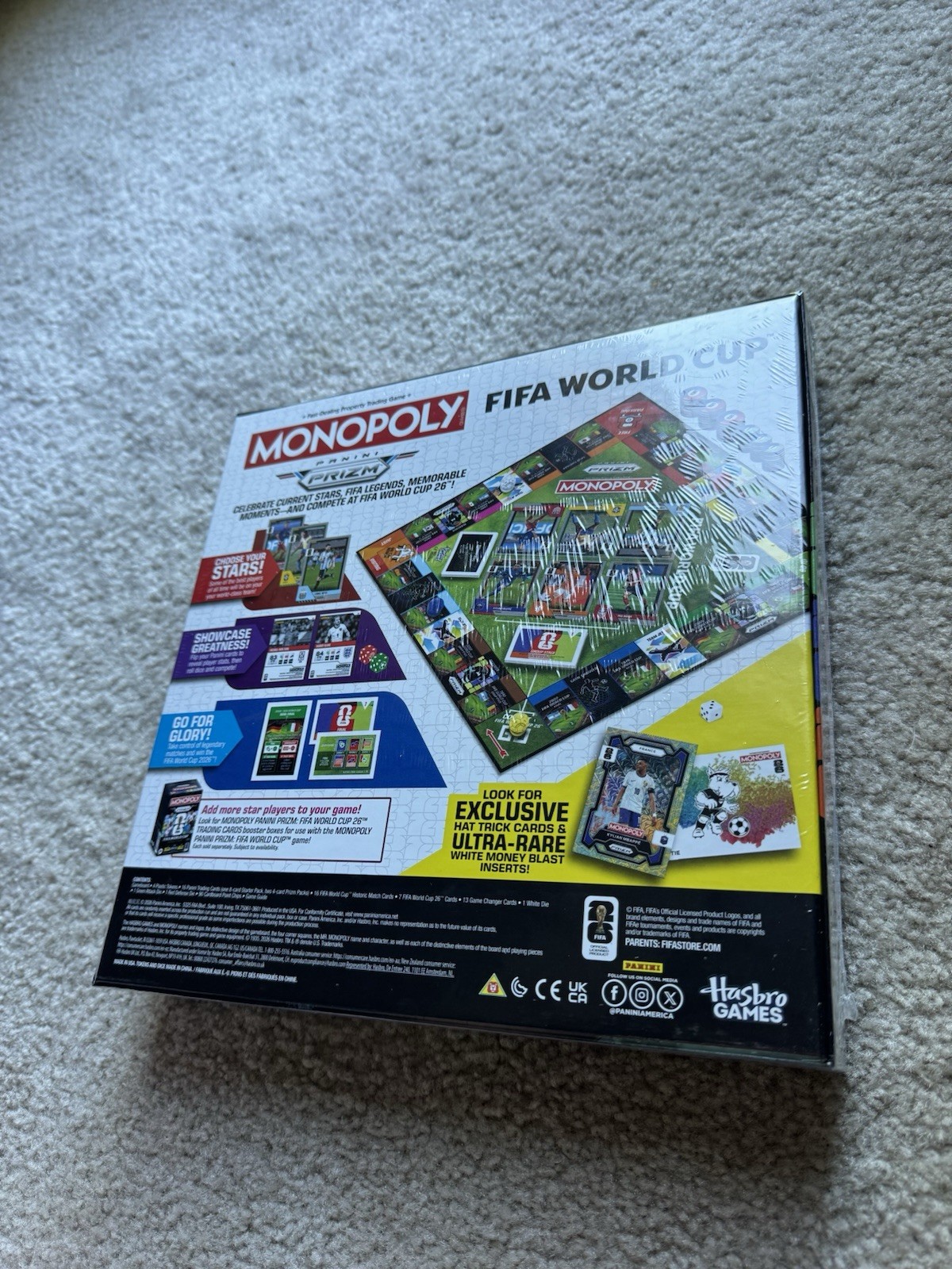 Hasbro Games Monopoly FIFA World Cup 26 Prizm Edition Board Game w/ Prizm Packs