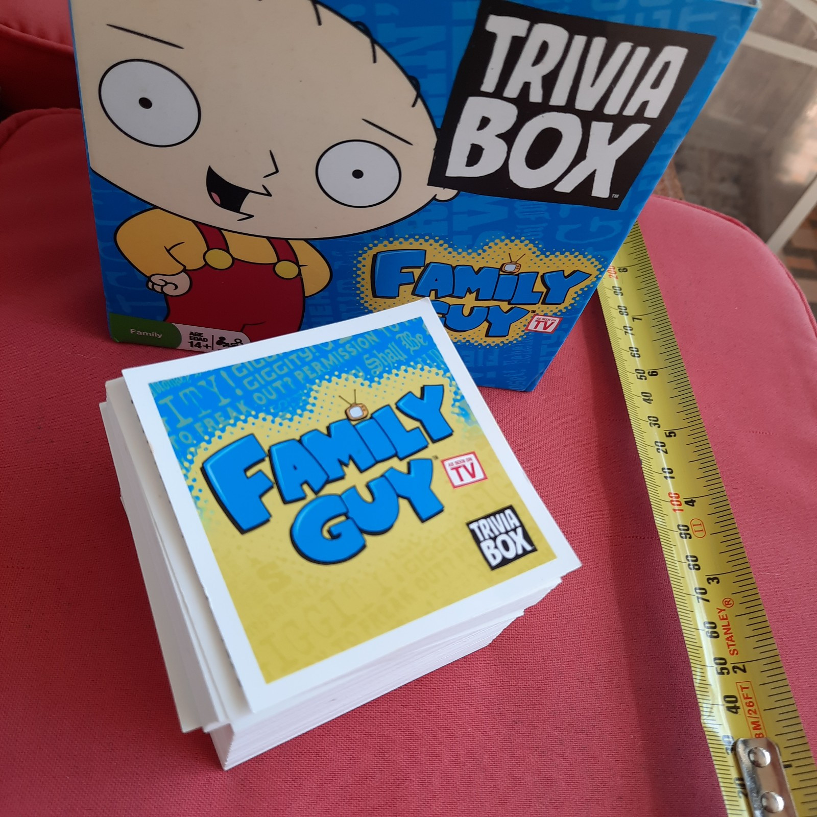 2012 Family Guy Trivia Box Official Game with Trivia Question Character Cards