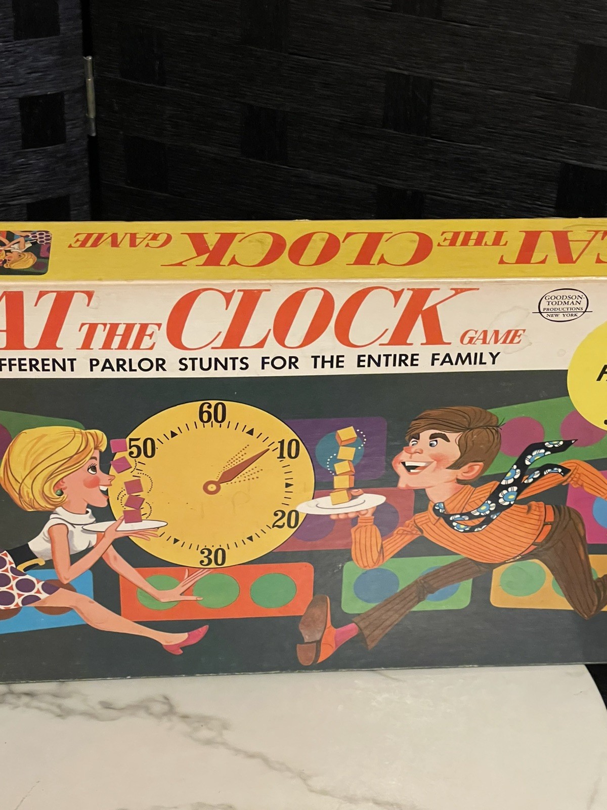VTG 1969 Beat the Clock TV Game 1st Edition Family Fun Stunts Minute to Win It