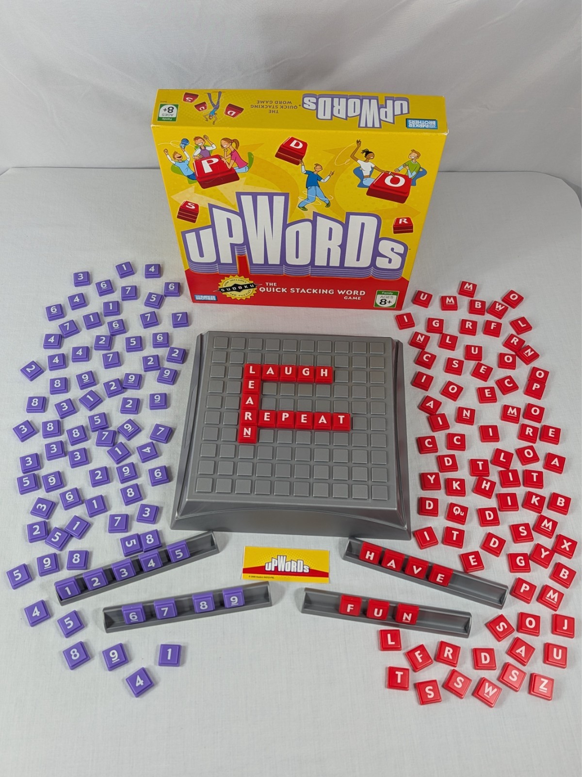UpWords The Quick Stacking 3-D Word Game & Sudoko Ages 8 & Up Pre-Owned