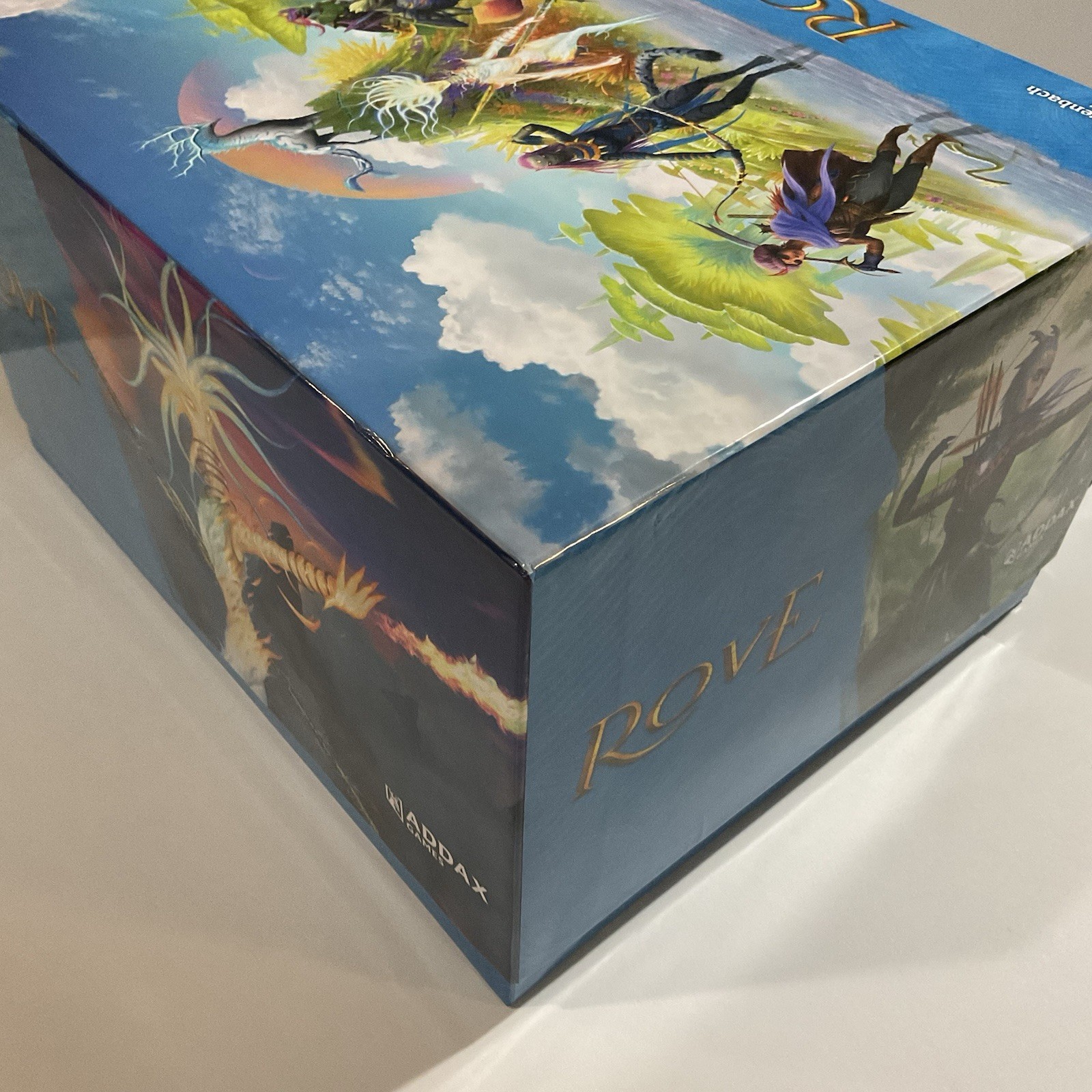 ROVE Board Game Addax Games – Miniatures + Deluxe Dice Set – Excellent Condition