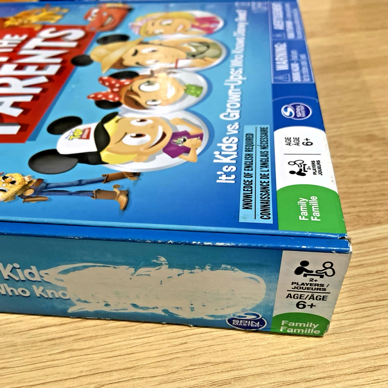 Disney Beat the Parents Board Game – Family Trivia – Kids vs Adults – Complete