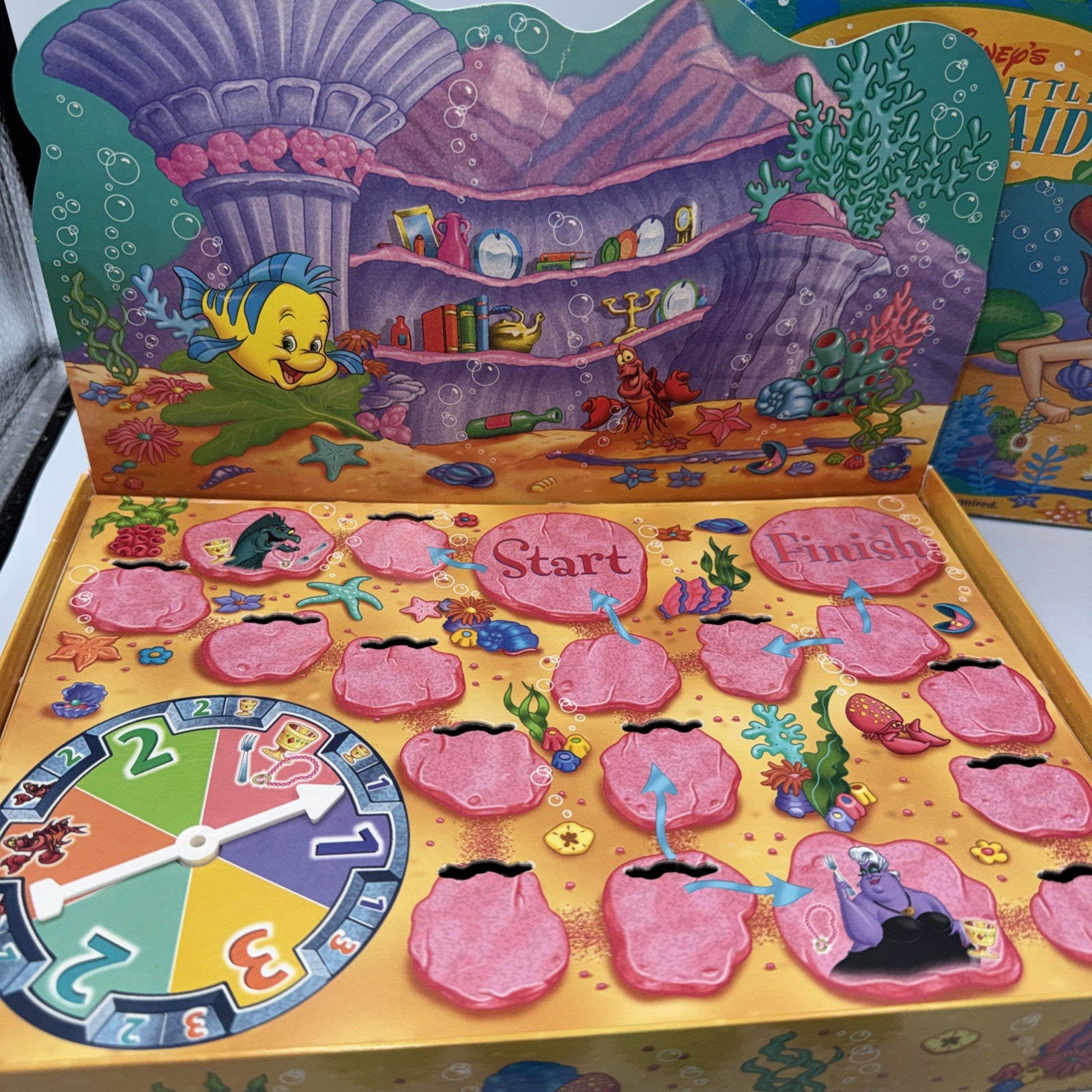 Disney’s The Little Mermaid Secrets Of The Sea Board Game VTG 1997 Complete!