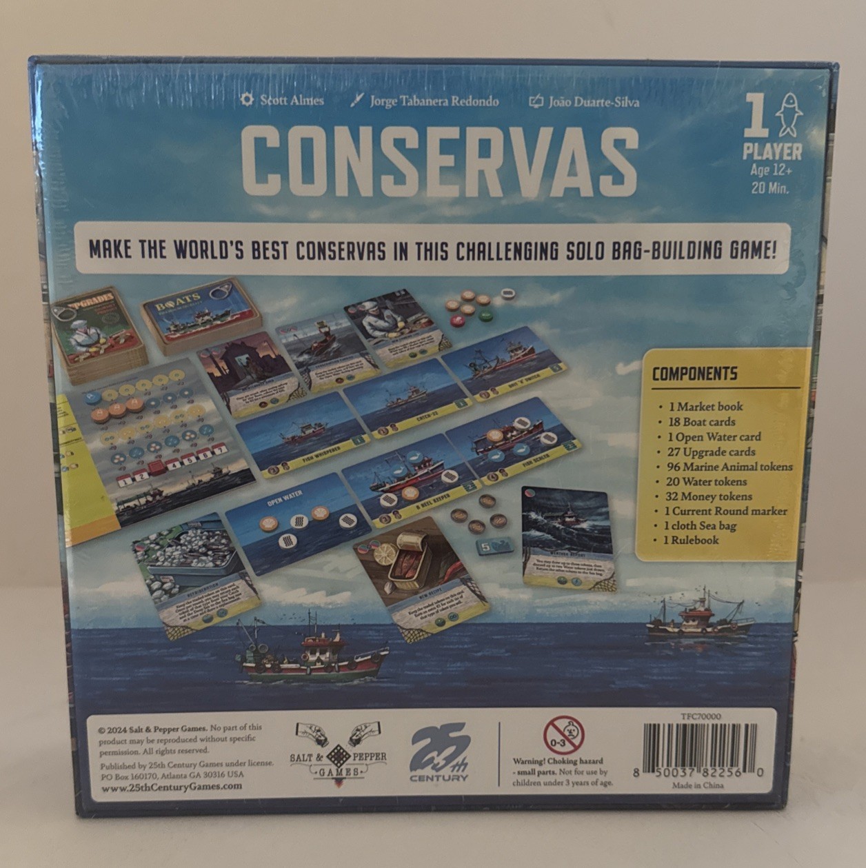 Conservas Board Game 1 Player, Age 12+, 20 Minutes, Brand New Sealed