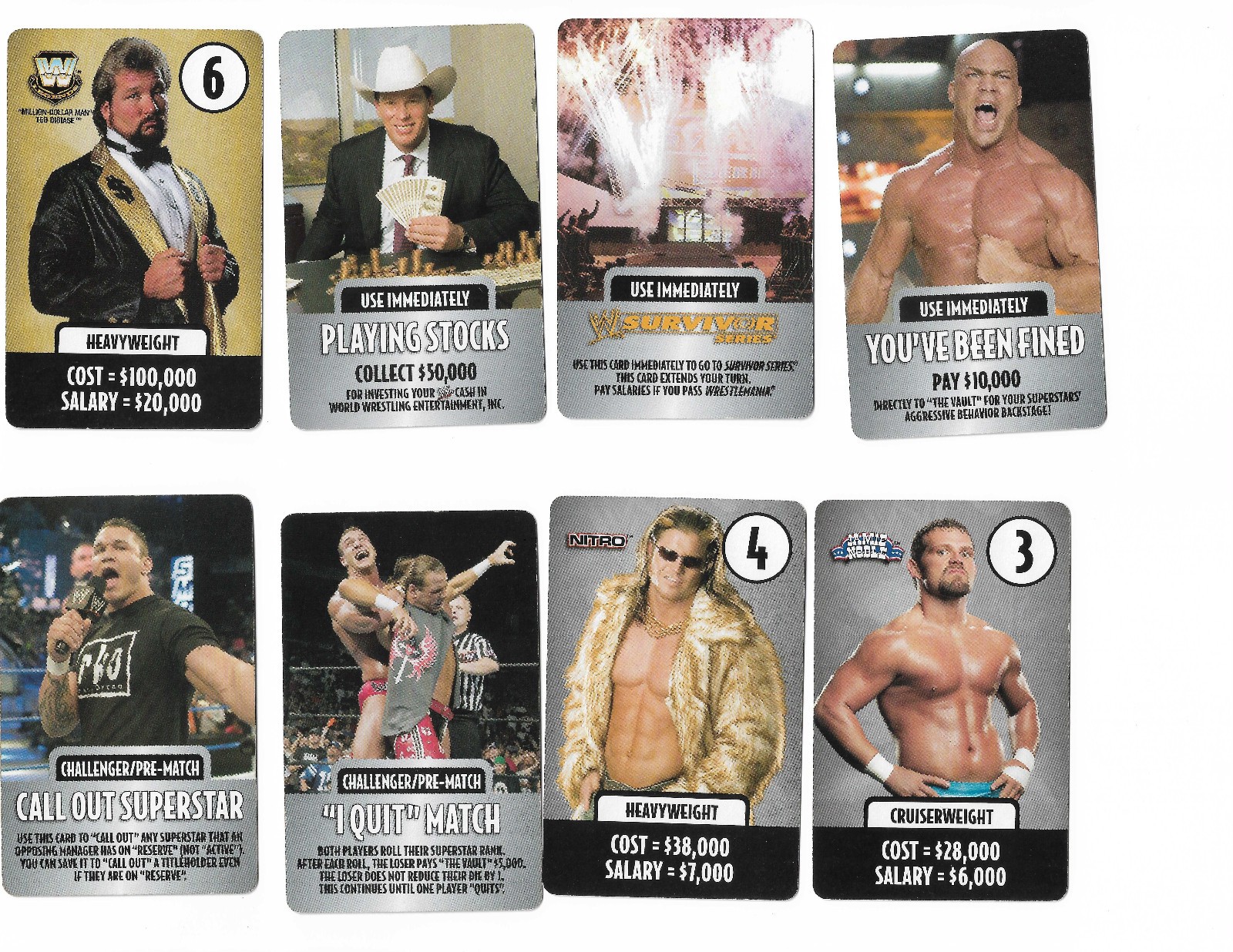 wwe DVD Board Game WWE Chaos Raw Cards Lot Of 86 Ray Booker