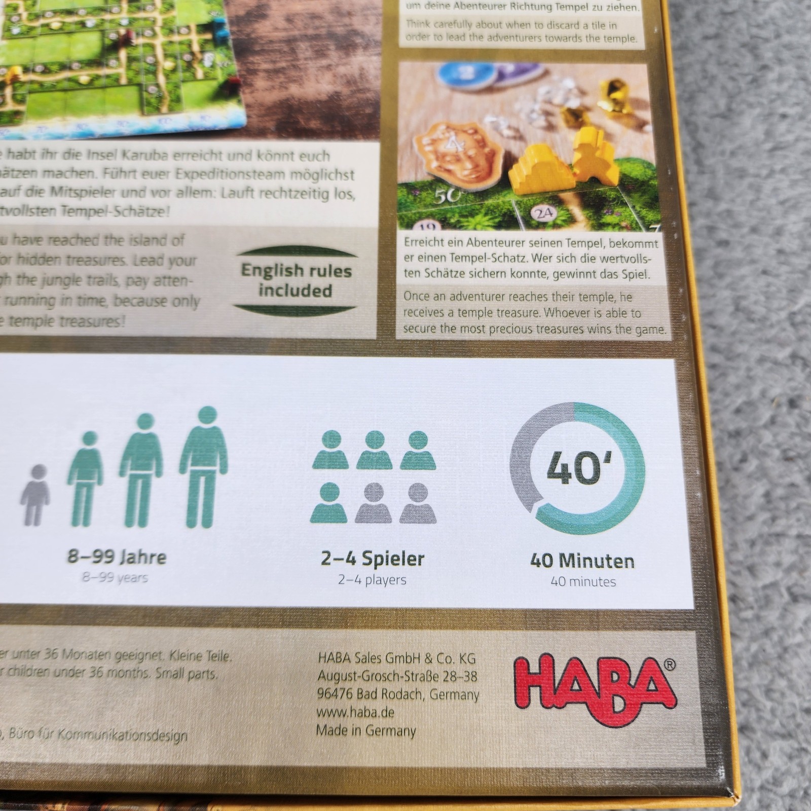 Karuba Board Game, Award Winning Haba Game Age 8+ 100% Complete VGC