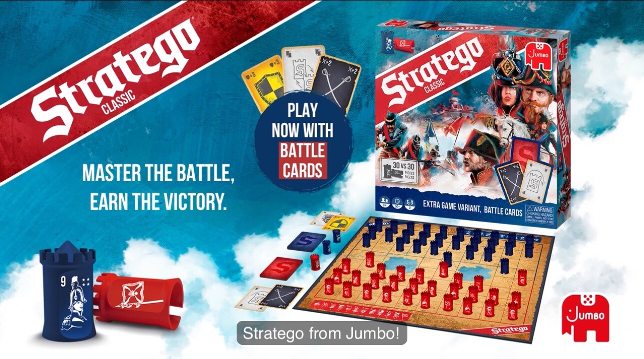 NEW Stratego Classic Board Game War Strategy Game For 2, Two Play Options, 8+ yo