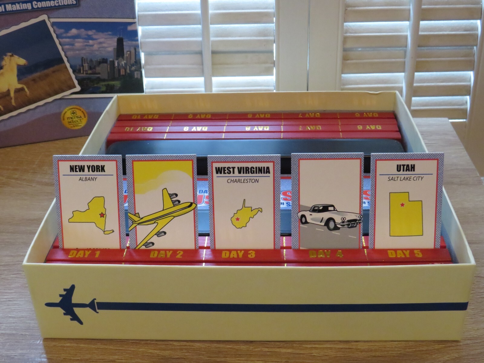 10 DAYS In The USA Board Game of Making Connections by OUT OF THE BOX ~ Complete