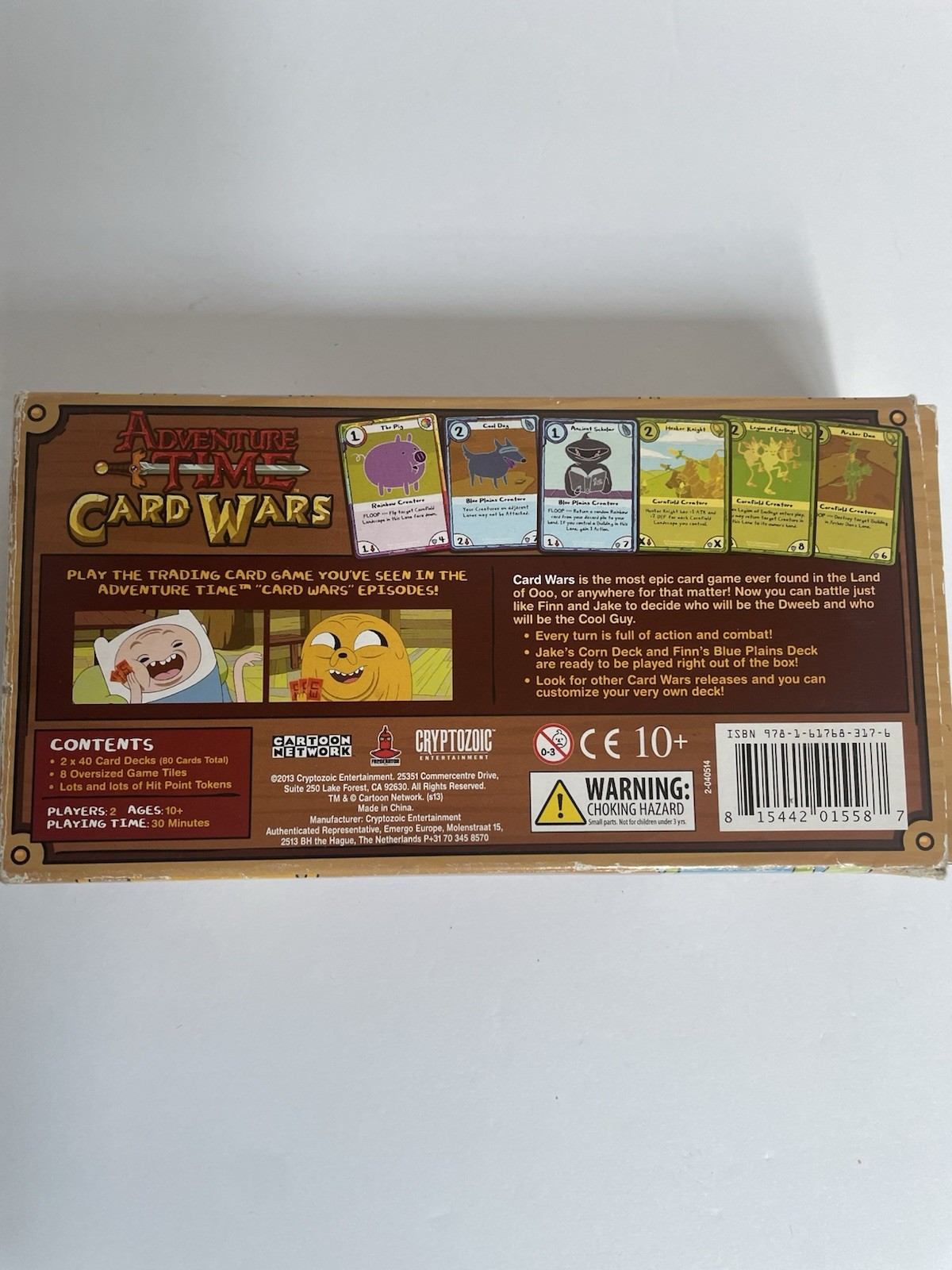 Cryptozoic Adventure Time Card Wars Finn vs. Jake Collectors Pack Complete