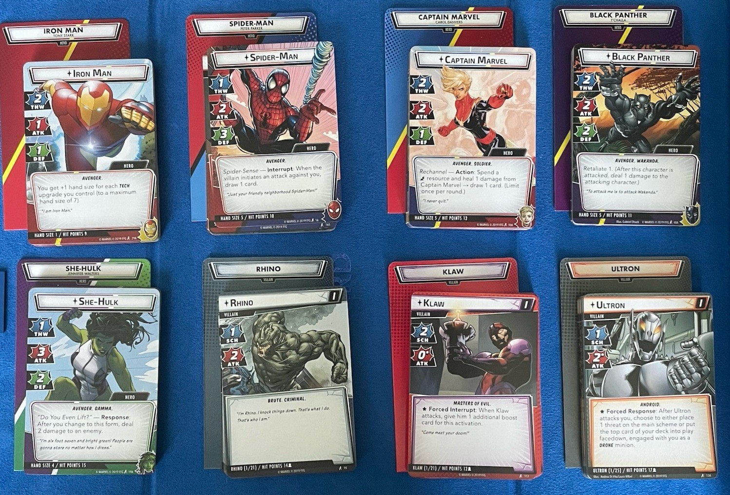 OOP Marvel Champions Lot – Wave 1 Hero Packs – Captain America – Doctor Strange