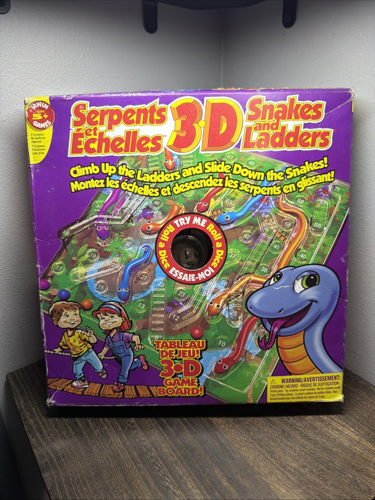 Snakes And Ladders Board Game 3D Circa 2007 Used