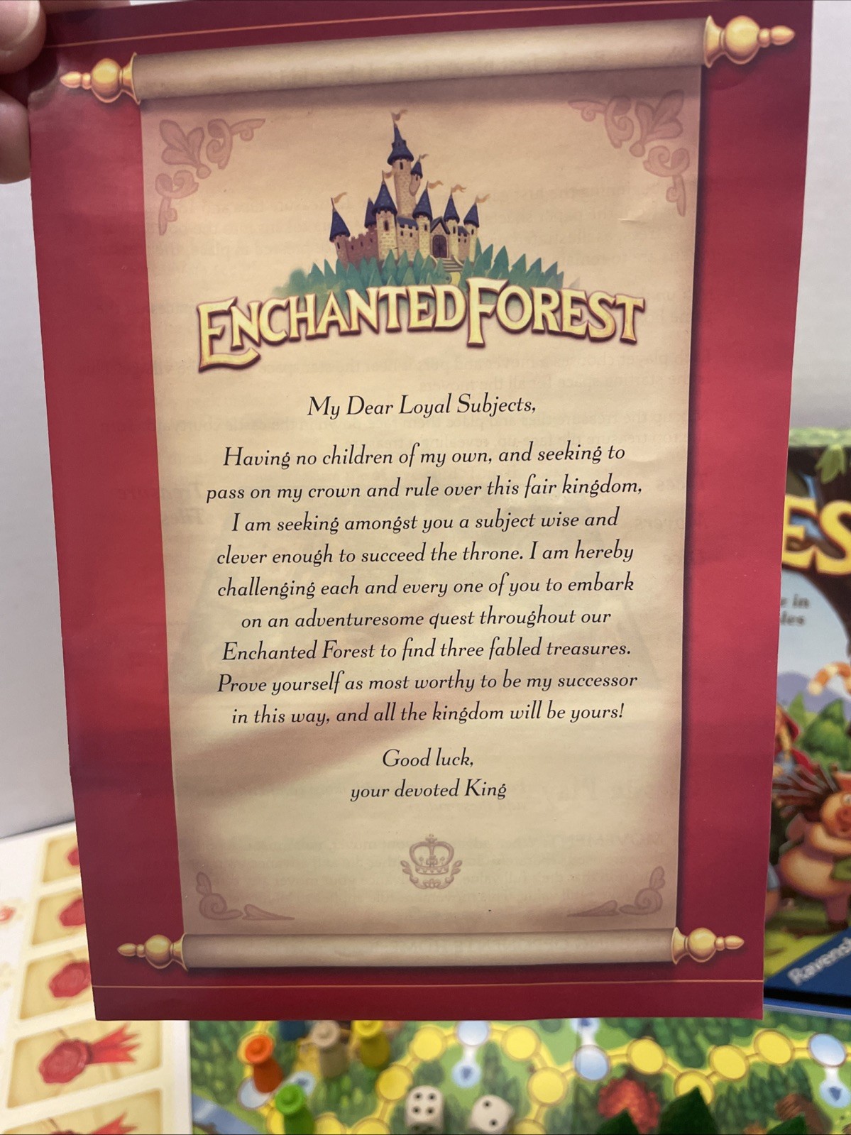 Enchanted Forest Board Game. Complete. Unplayed. Age 4 And Up. Ravensburger.