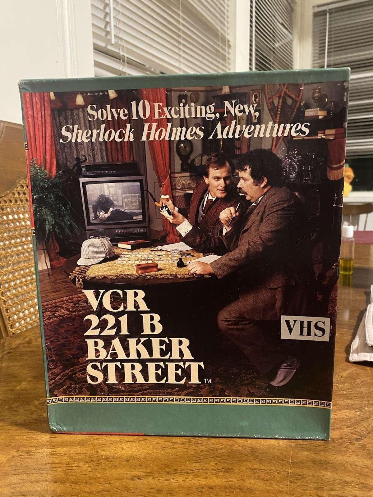 VTG VCR 221 B Baker Street Sherlock Holmes Mystery Game 1987 VHS Board Game