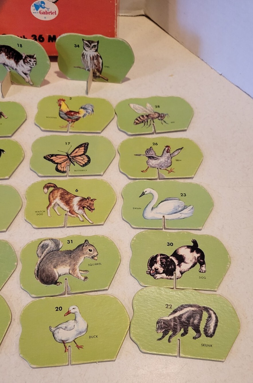 PETS & ANIMALS LOTTO SAML GABRIEL & SONS 1955 GREAT GRAPHICS DOG COW RABBIT GOAT