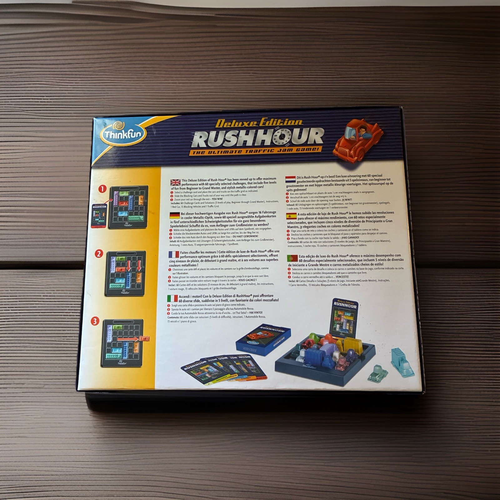 ThinkFun Rush Hour Deluxe Edition Sliding-Block Game Cars New Other 2010