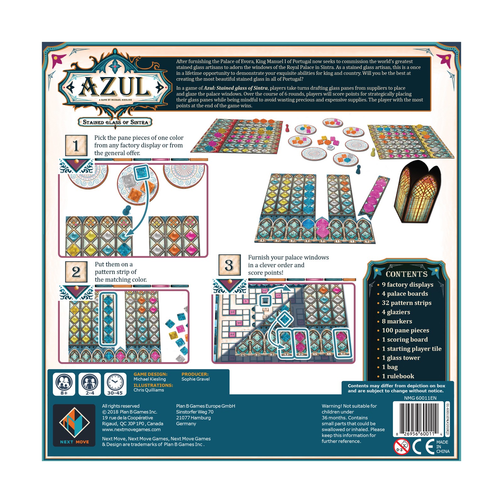 New – Next Move Games Azul Stained Glass of Sintra – Ages 8+ | 2-4 players