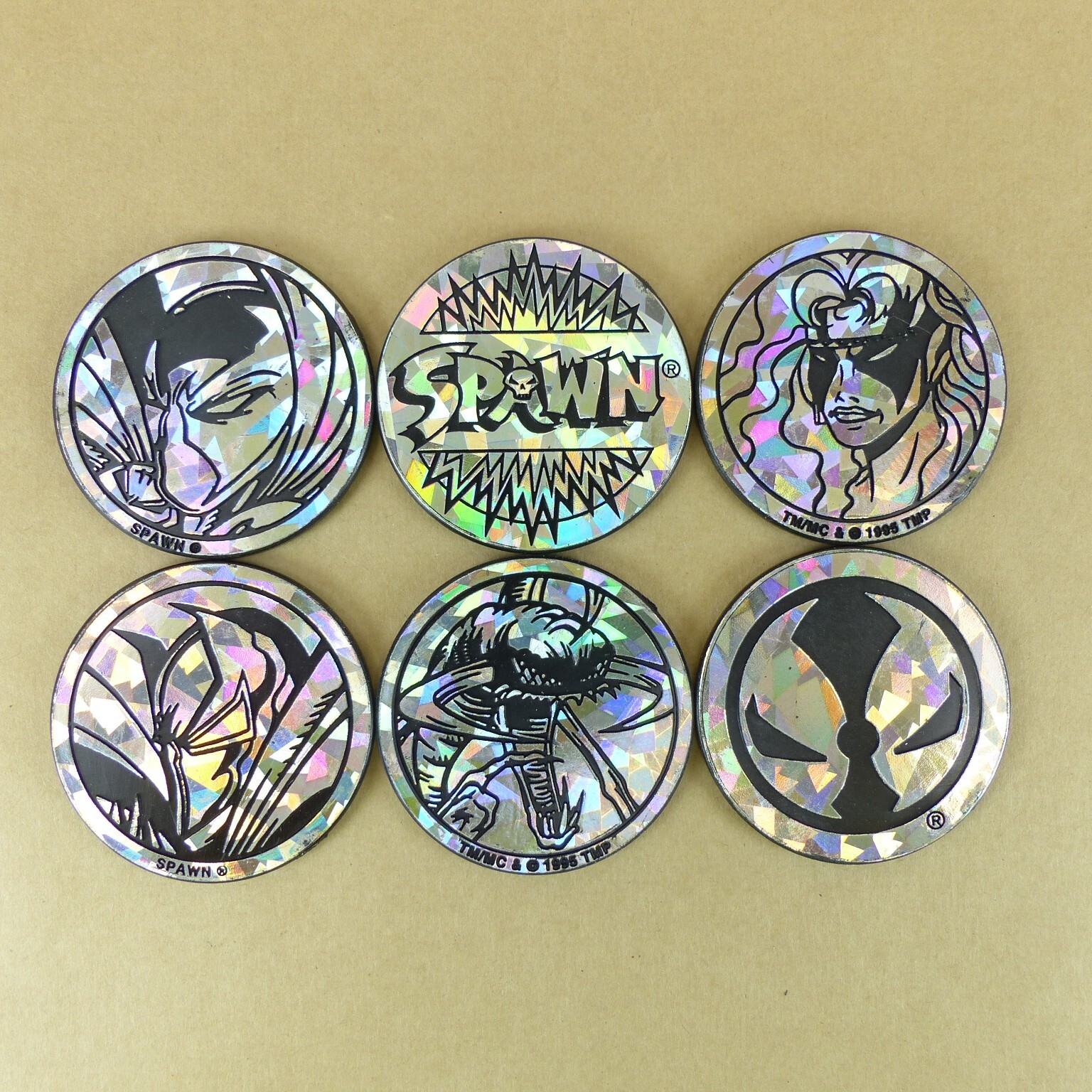 Lot of 6 SPAWN Kini Slammers Authentic The World POG Federation Todd McFarlane