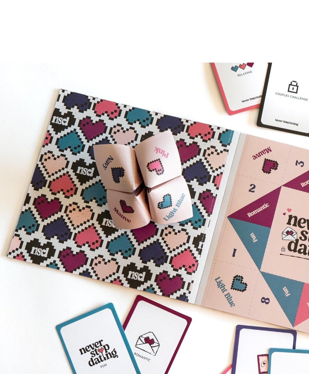 Never Stop Dating – The Ultimate Romantic Date Night Activity Game for Couples –