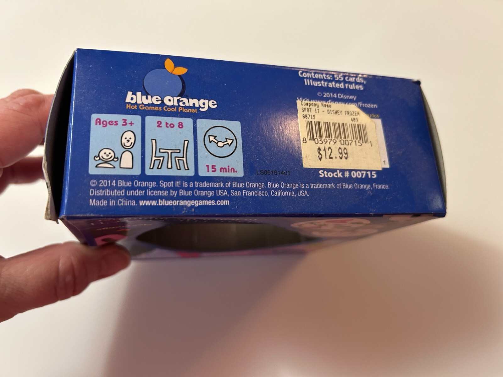 Spot It Disney Frozen Family Spot The Match to Learn the Alphabet Card Game