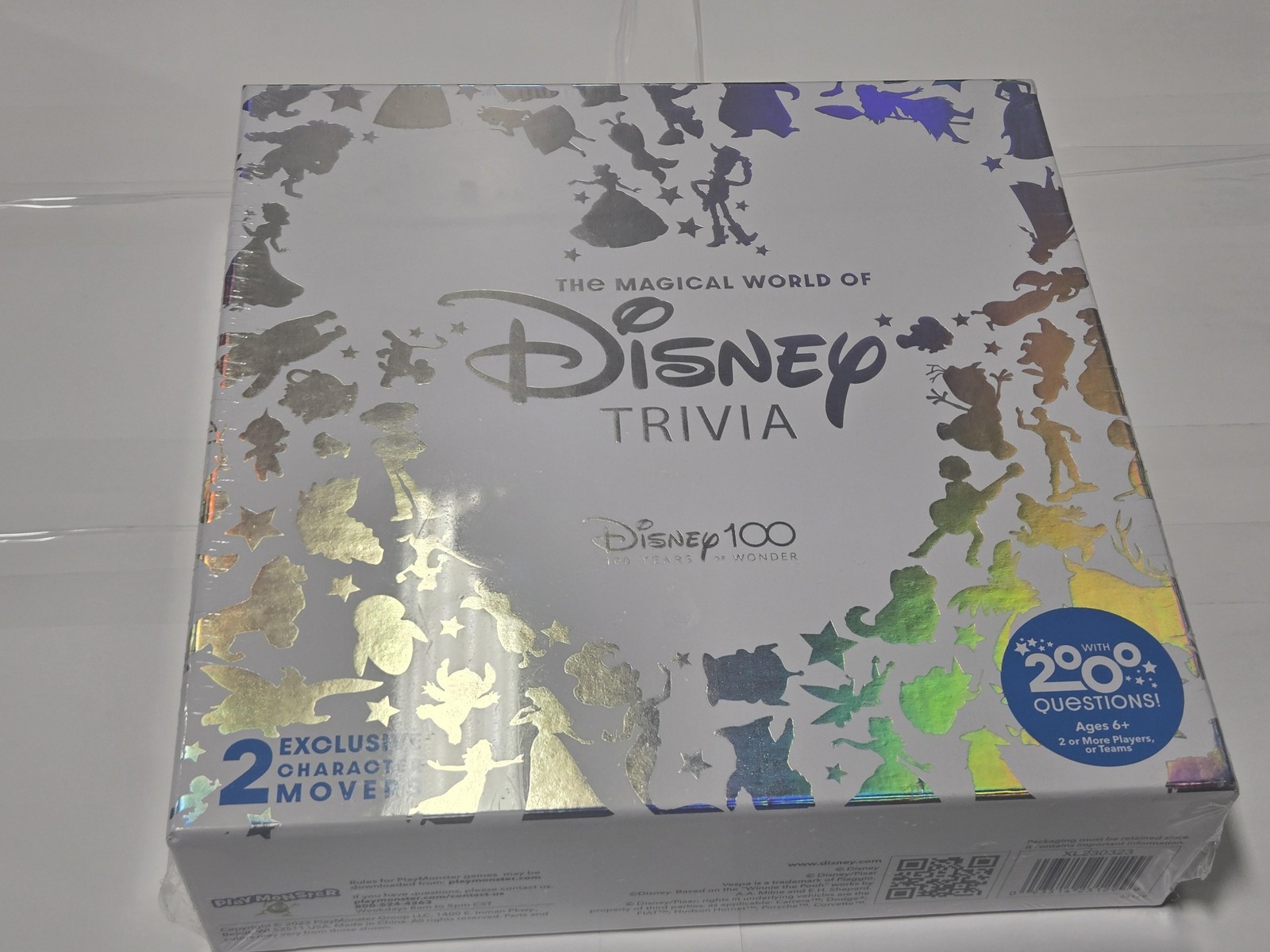 PlayMonster The Magical World Of Disney 100 Trivia Game 2+ Players 6+ New Sealed