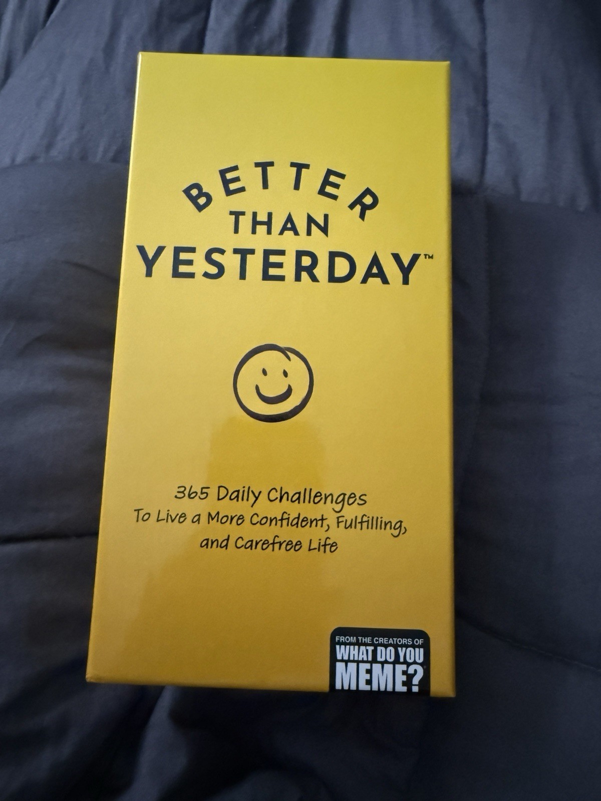 Better Than Yesterday 365 Daily Challenges Life Fullfilling Game Meme NEW Sealed