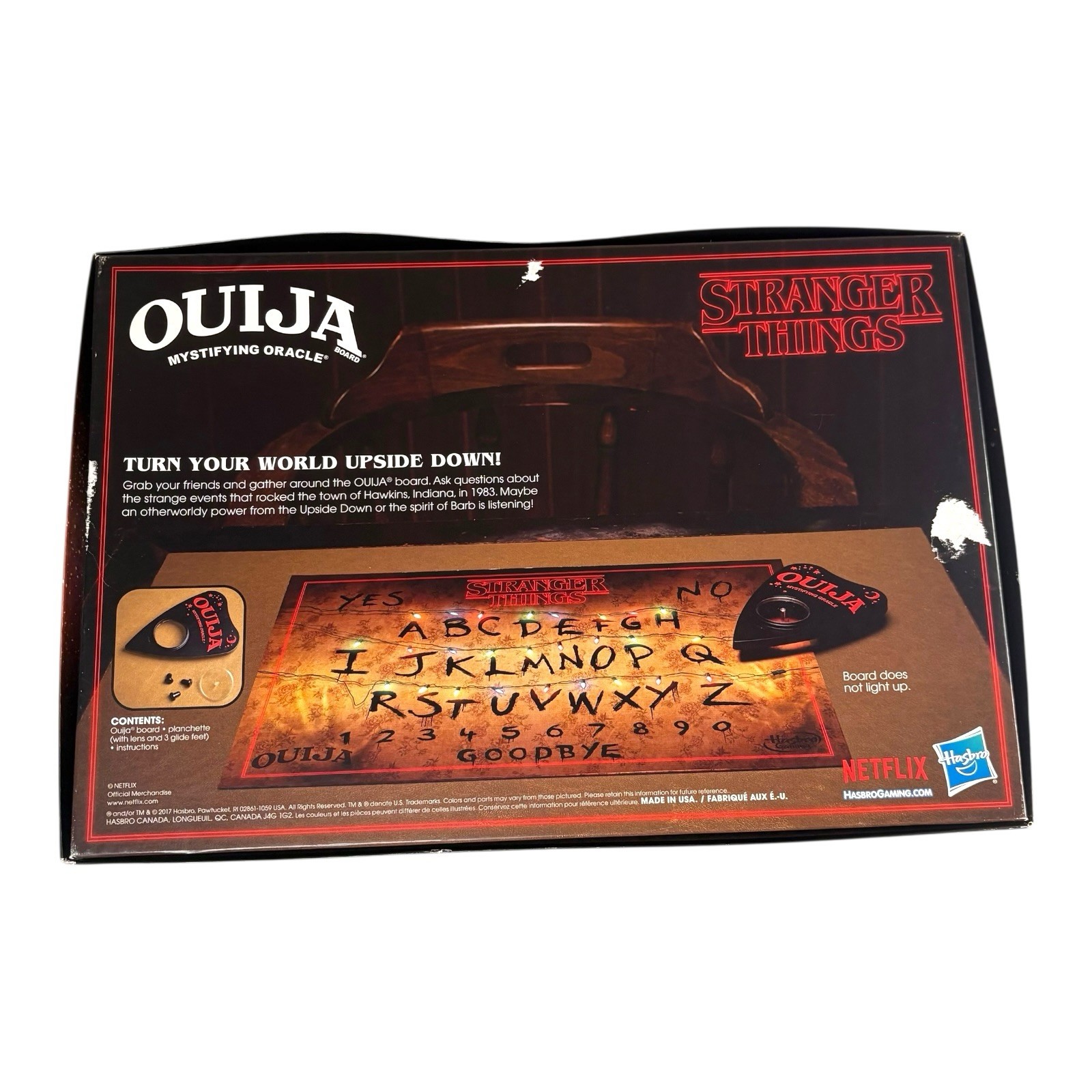 2017 ‘Stranger Things” OUIJA Board Game Horror Spooky Netflix Show 100% COMPLETE
