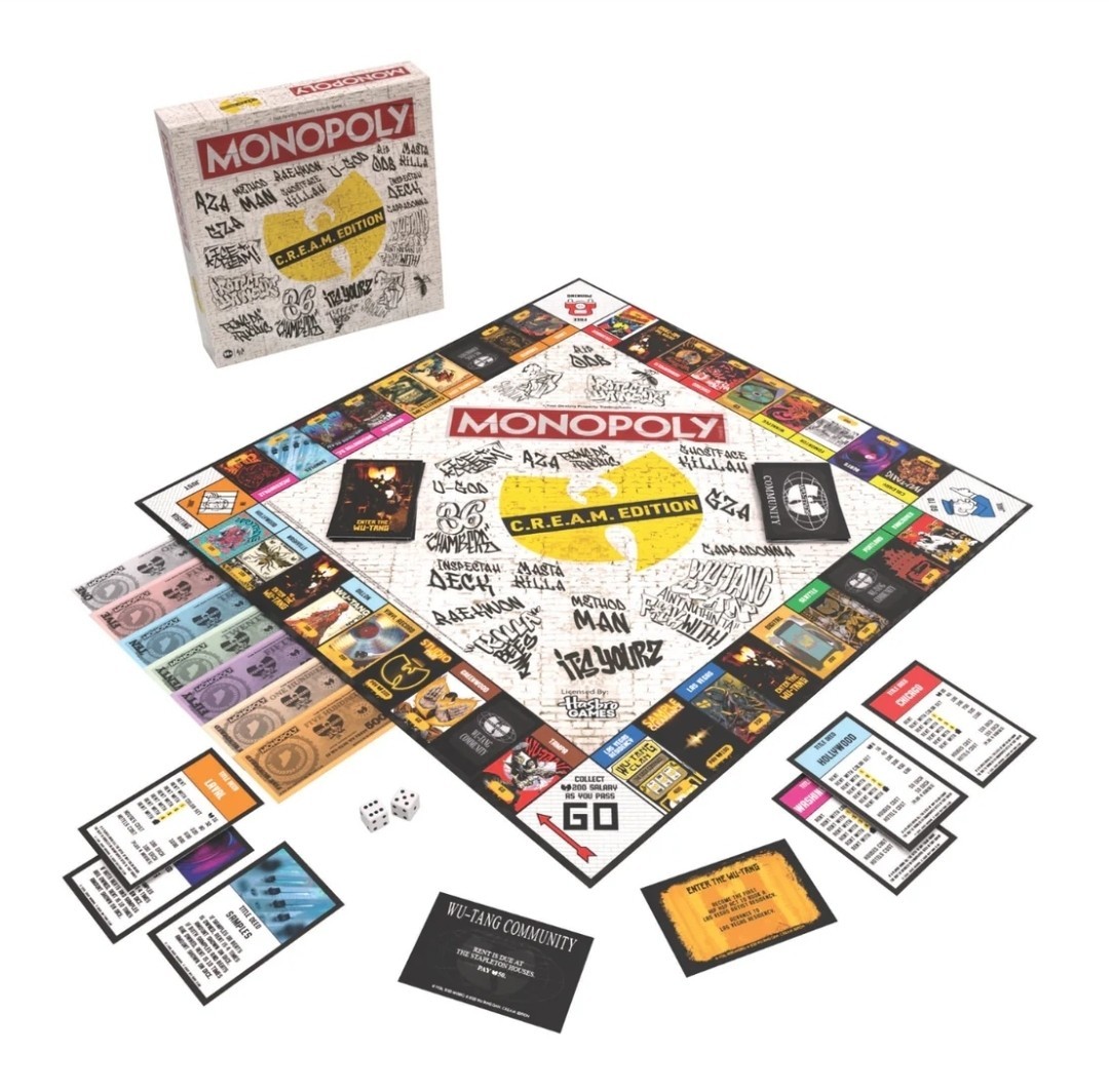 Wu Tang Clan MONOPOLY Board Game Cream (C.R.E.A.M. Edition) New Sealed