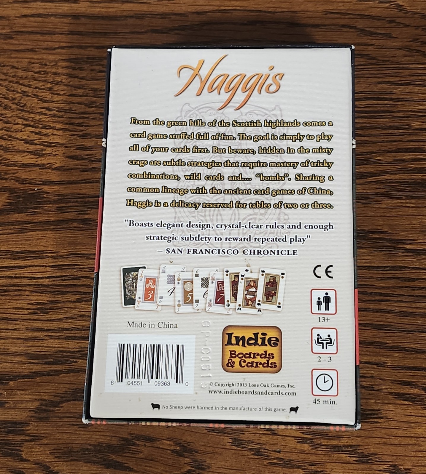 Rare 2013 Haggis Card Game by Sean Ross OOP Indie Boards & Cards Complete VG+