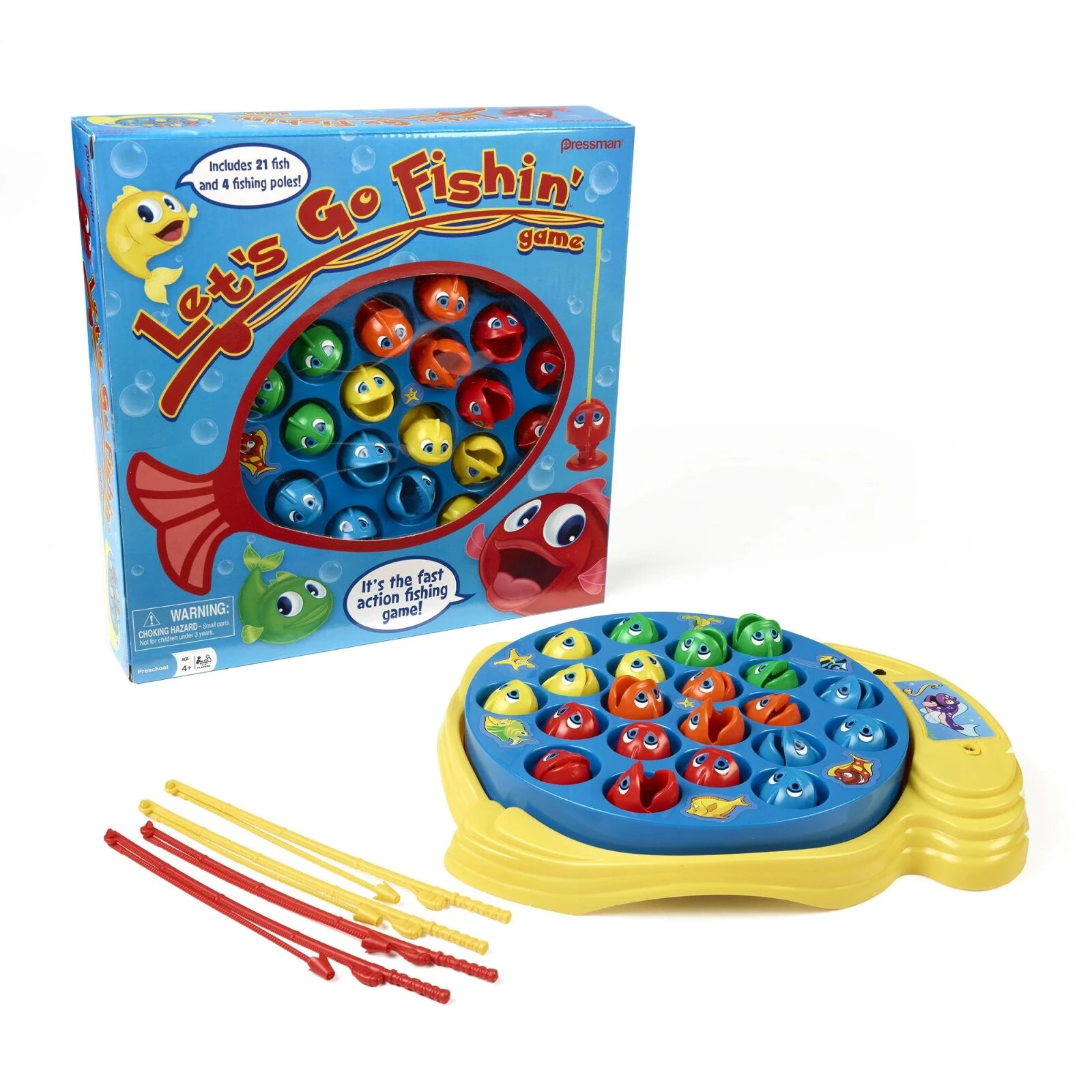 Let’s Go Fishin’ Game by – The Original Fast-Action Fishing Game!, 1-4 players