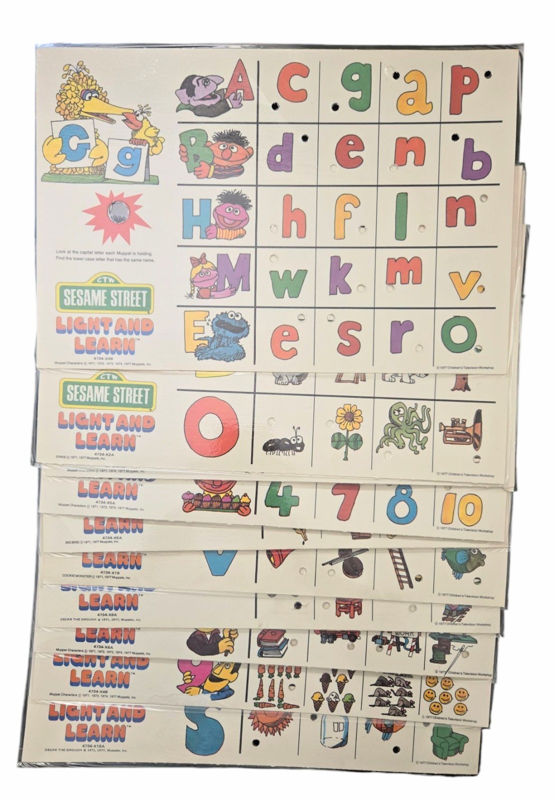Vtg Sesame Street LIGHT AND LEARN Quiz Game 1977 MB NOT WORKING