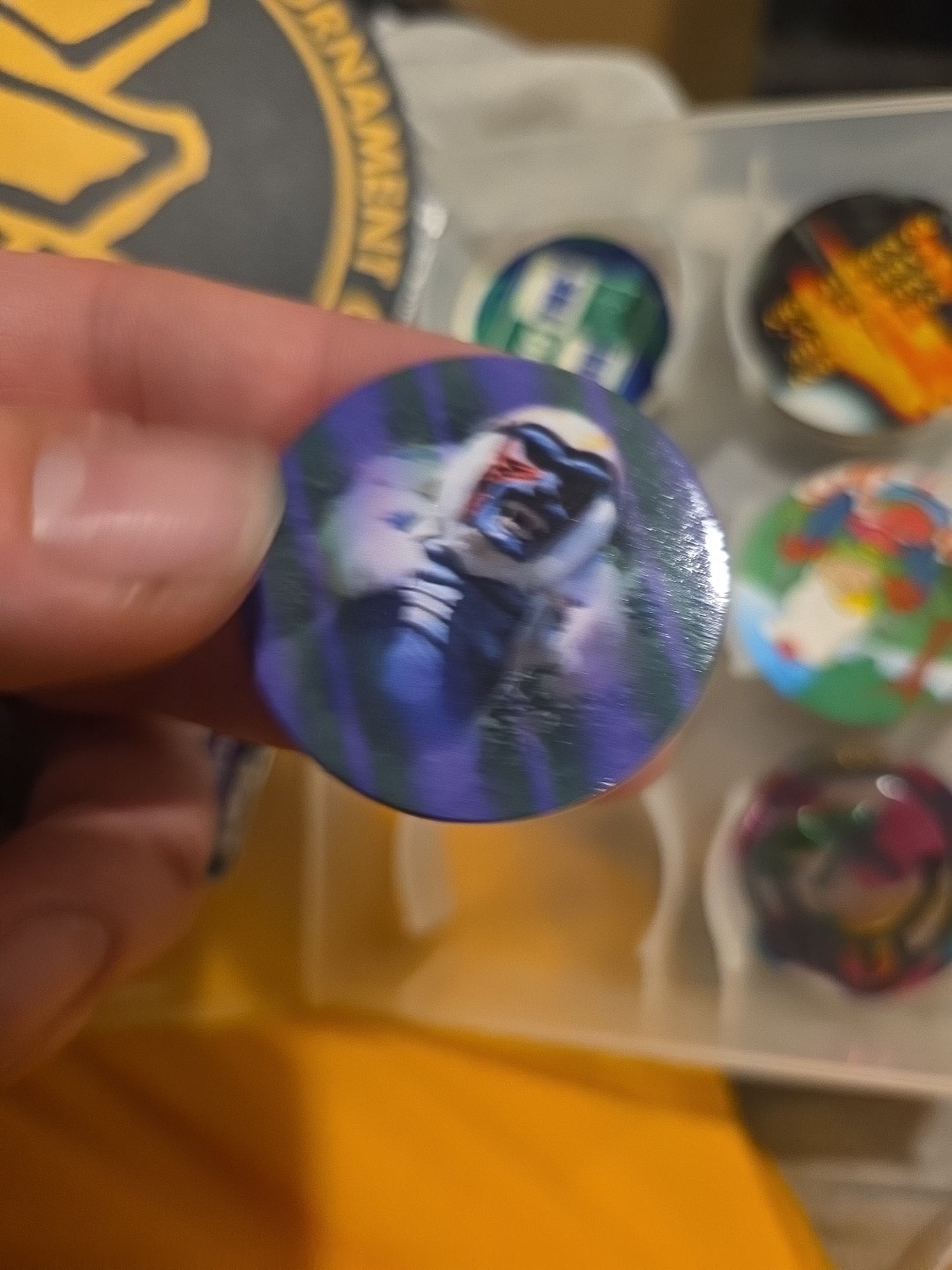 The World POG Federation Micro Tournament Game Case 1 Slammer Several Pogs