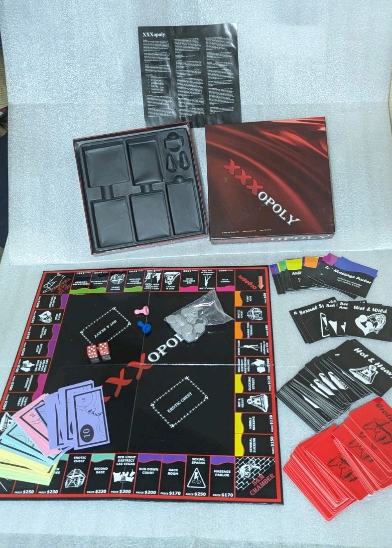 XXXOPOLY Adult Board Game Complete All Included Ages 18 & Up 3DP Fusion, Inc.