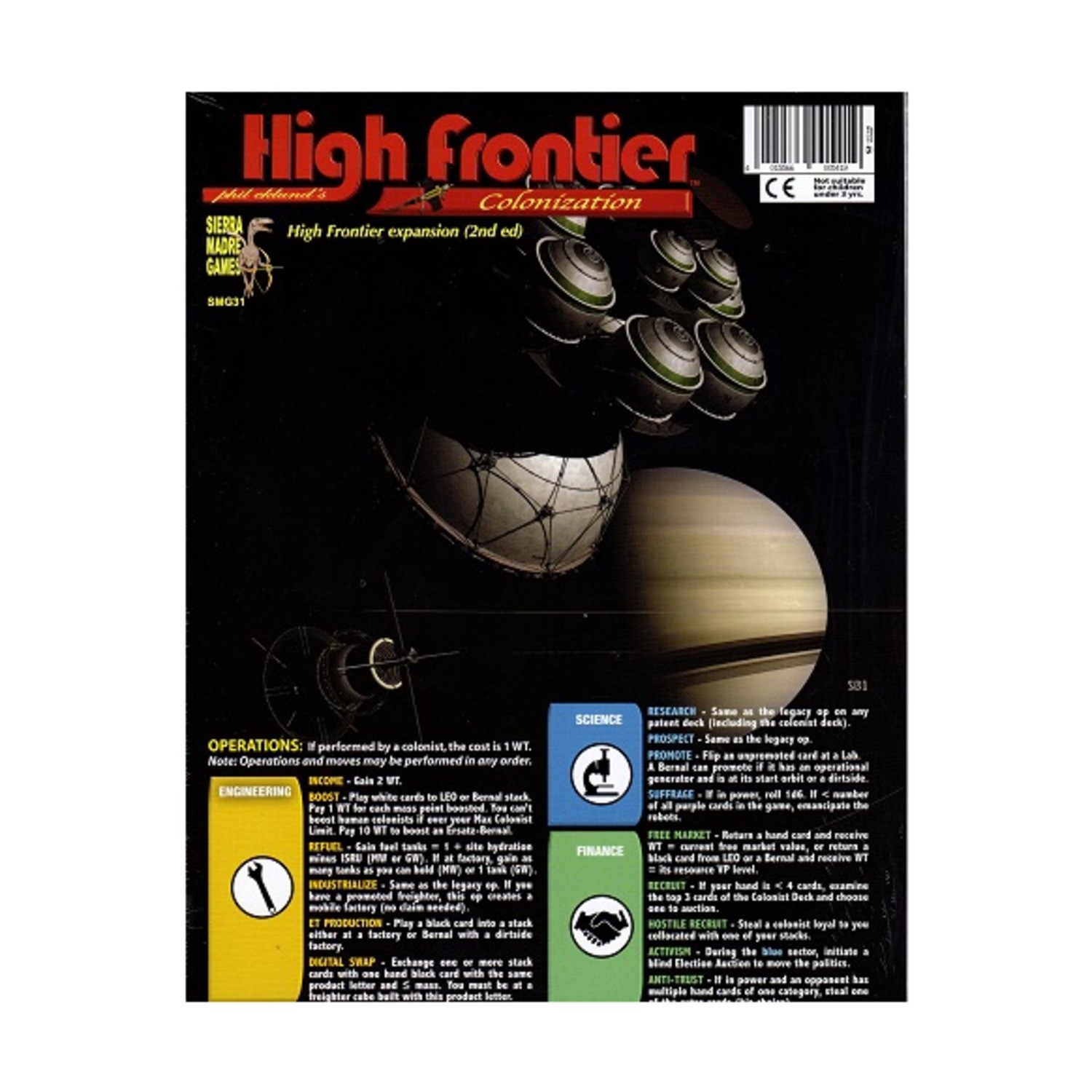 Sierra Madr High Frontie High Frontier (2nd Ed) w/High Frontier Expansi EX/NM