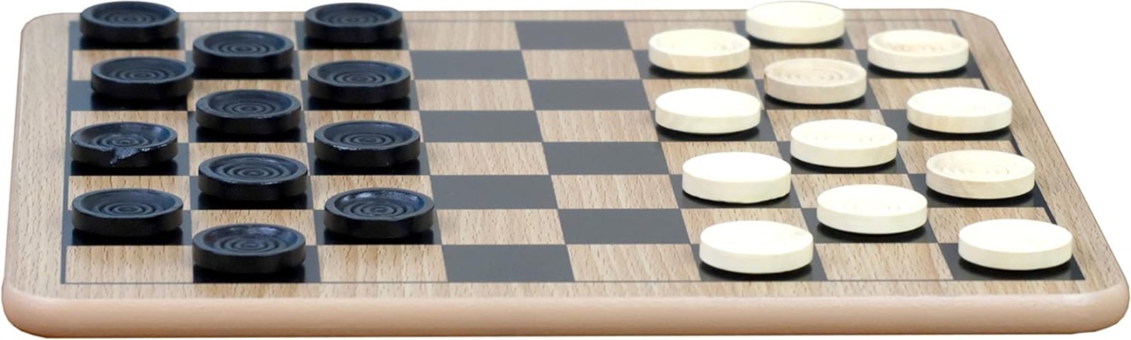 Durable Reversible Board Game Set – Chess, Checkers & Tic-Tac-Toe for Family Fun