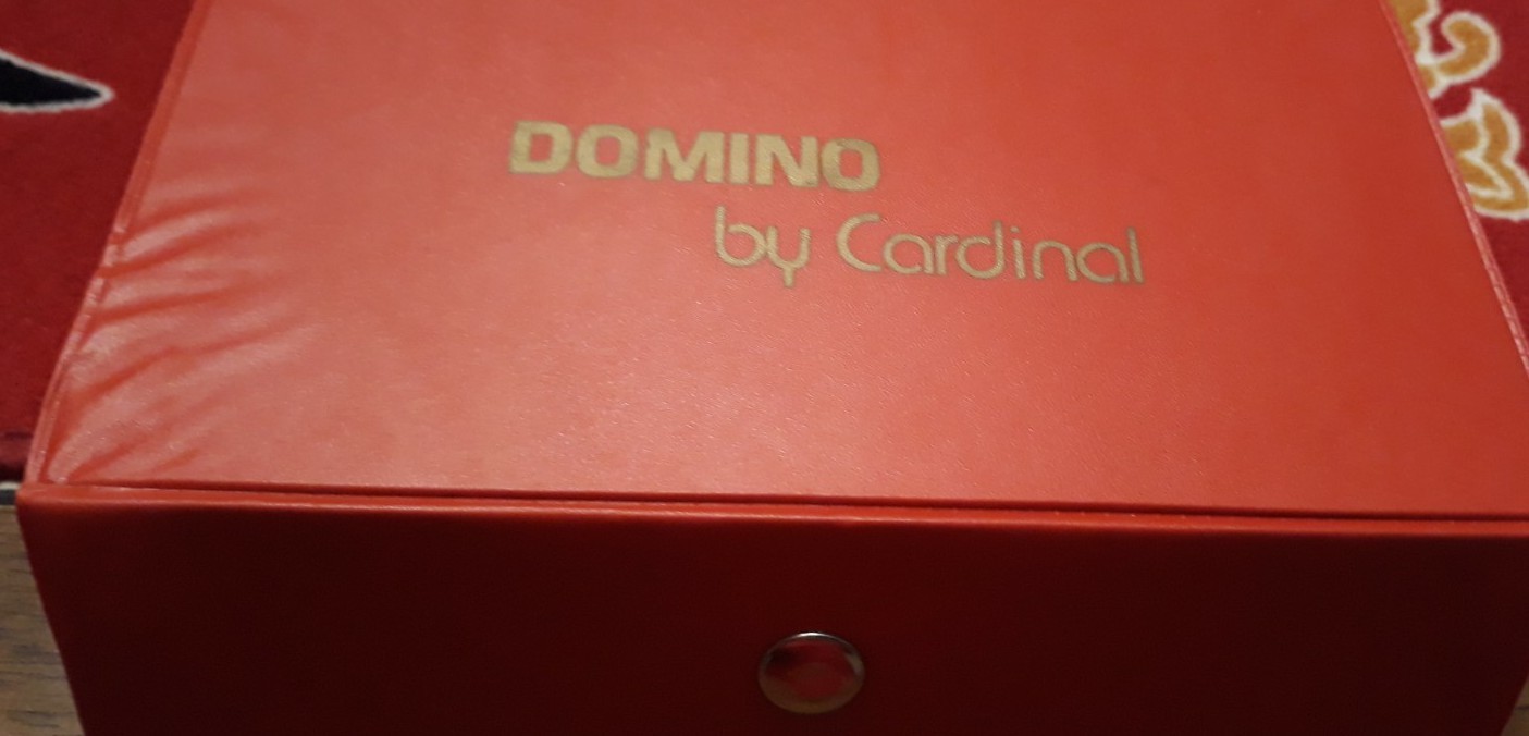 REPLACEMENT DOMINOES CARDINAL DOUBLE NINE 3/8″ thick Red Vinyl Case READ DESCRIP