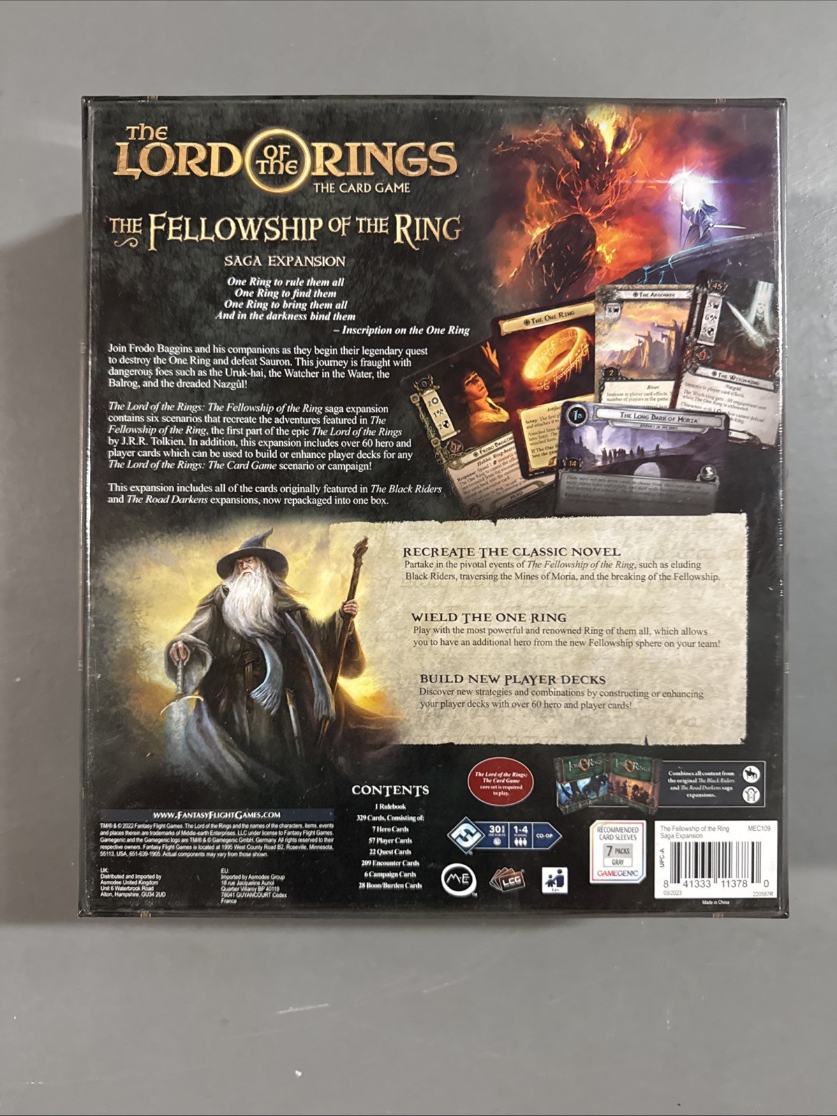 Lord of the Rings LCG Fellowship of the Ring Saga Expansion NEW Sealed FFG RARE